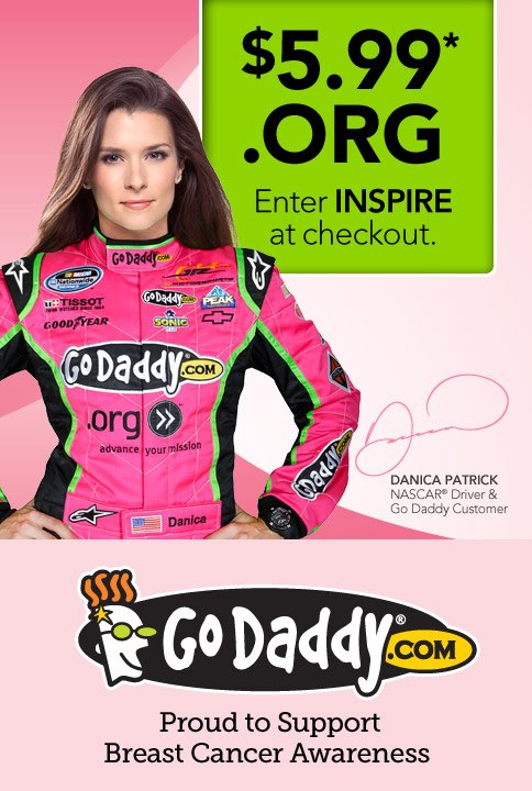 GoDaddy khuyến mại tên miền .ORG