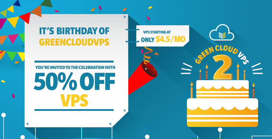 GreenCloudVPS Birthday
