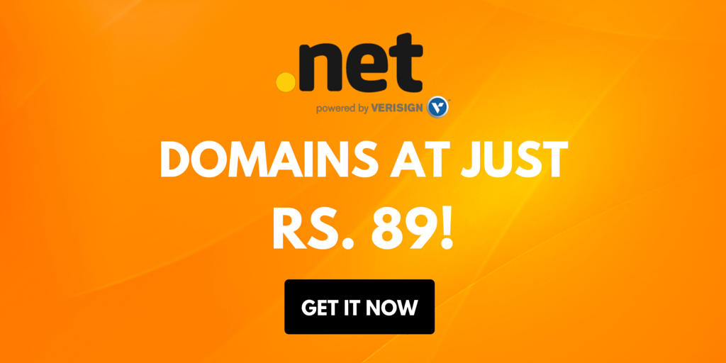 BigRock .NET Rs. 89