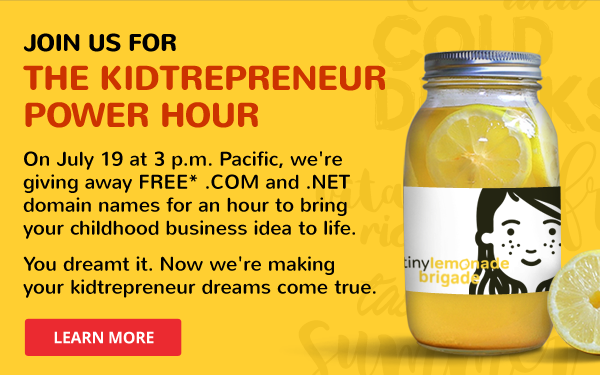 Domain.com Kidtrepreneur Power Hour