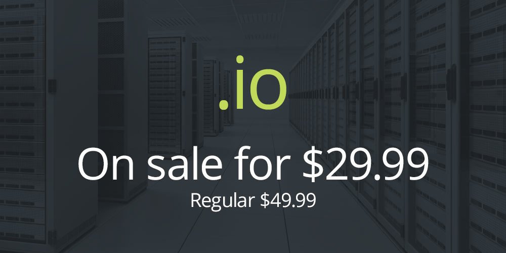 Ten mien .IO giam gia 29.99 USD